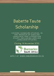 Babette Taute Honours Scholarships