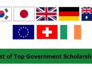 List of Top Government Scholarships 2024