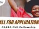 Call for Applications: CARTA PhD Fellowships 2025